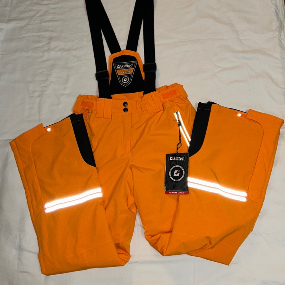 Killtec Melisandre Functional Women’s Snowboard/Ski Pants Orange Size 8 NWT